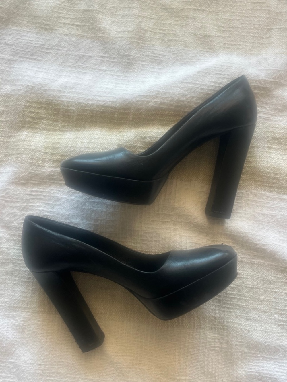 Prada Black Platform Heels